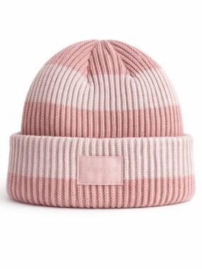 H&M Divided Ribbed Beanie – Pink / One Size